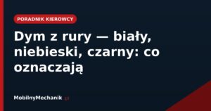 Dym z rury - biały, niebieski, czarny: co oznaczają